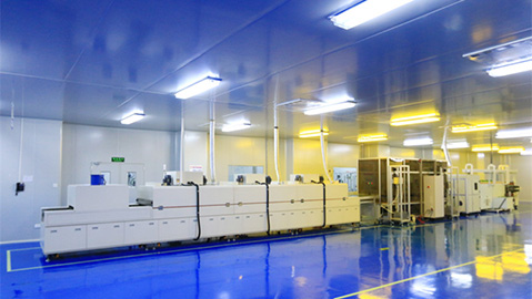 50寸玻璃弯月面涂膜线